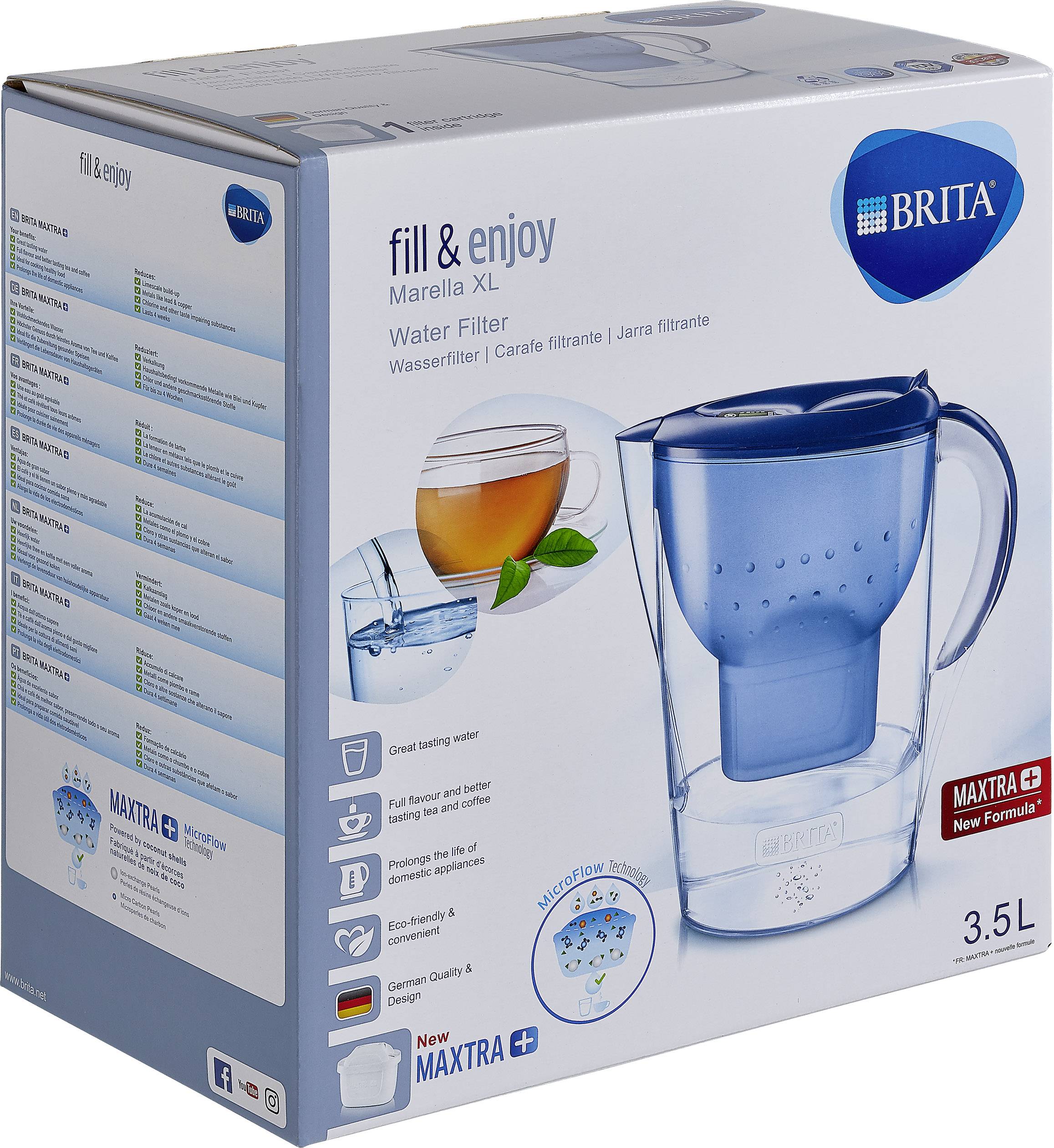 Brita Marella XL MAXTRA+ 076917 Wasserfilter 3.5l Blau