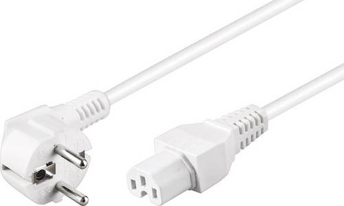 Goobay 30370 Warmgeräte Netzkabel Weiß 2.00m