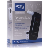 ACE one Alkoholtester Schwarz 0 bis 4 ‰ inkl. Display, Countdown-Funktion, Verschiedene Einheiten anzeigbar ACE one Alkoholtester Schwarz 0 bis 4 ‰ inkl. Display, Countdown-Funktion, Verschiedene Einheiten anzeigbar
