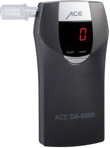ACE DA-5000 Alkoholtester Grau 0 bis 4 ‰ Countdown-Funktion, Alarm, Verschiedene Einheiten anzeigb