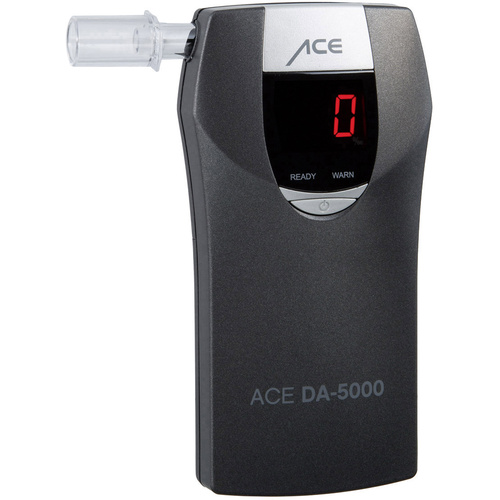 ACE DA-5000 Alkoholtester Grau 0 bis 4 ‰ Countdown-Funktion, Alarm, Verschiedene Einheiten anzeigbar, inkl. Display