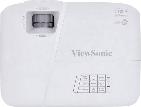 Viewsonic Beamer PA503W DLP 3800 ANSI-Lumen 1280 x 800 WXGA 3D ready, automatische Trapezkorrektur, HD ready, mit Fernbedienung