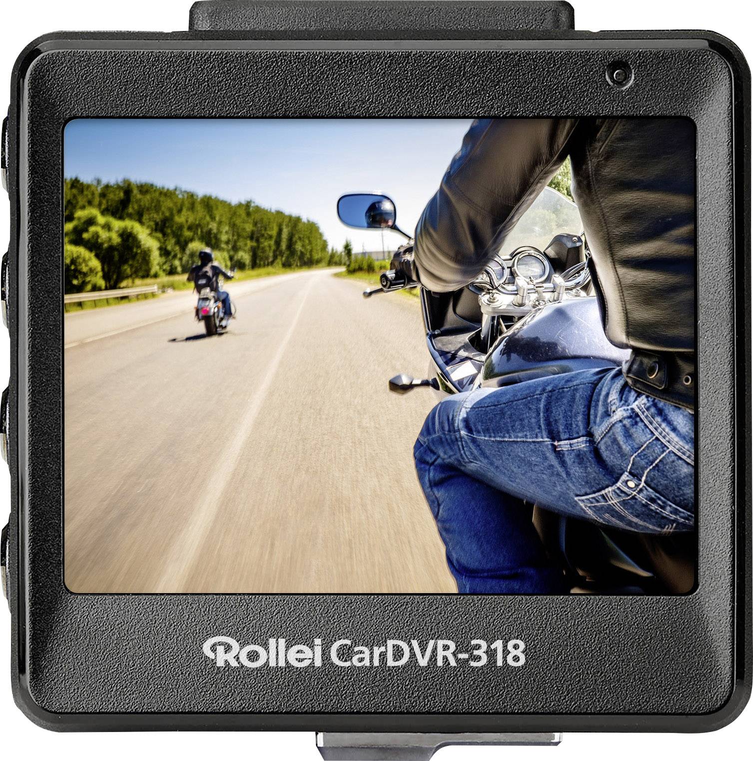 Rollei CarDVR 318 - Kamera für Armaturenbrett - 2K / 30 BpS - 4.0 MPix - GPS - G-Sensor
