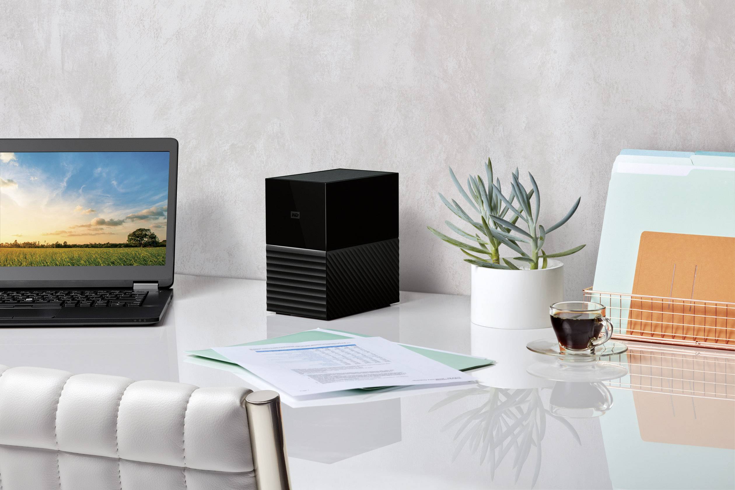 WD My Book Duo 20 TB Externe Festplatte 8.9 cm (3.5 Zoll) USB-A (USB 3.2 Gen 2) Schwarz WDBFBE0200JBK-EESN