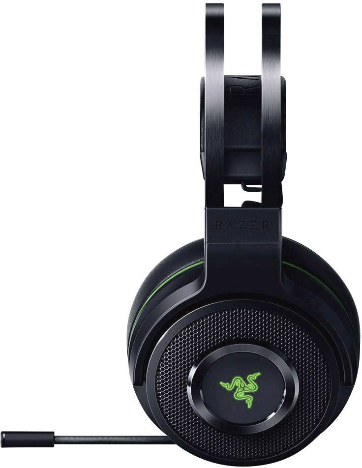 RAZER Thresher Ultimate Over Ear Headset Bluetooth® 7.1 Surround Schwarz, Grün Mikrofon-Rauschunterdrückung Fernbedienung, Mikrofon-Stummschaltung