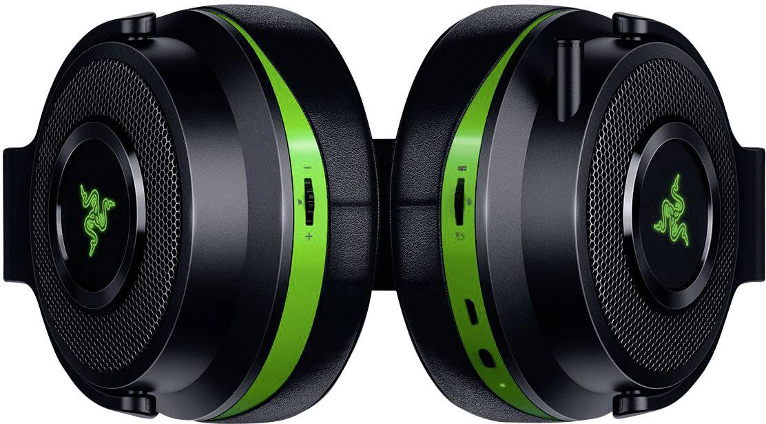 RAZER Thresher Ultimate Over Ear Headset Bluetooth® 7.1 Surround Schwarz, Grün Mikrofon-Rauschunterdrückung Fernbedienung, Mikrofon-Stummschaltung