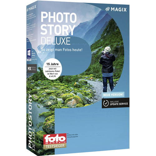 Logiciel de retouche photo Magix Photostory Deluxe ANR007354BOX version complète, 1 licence Windows 1 pc(s)