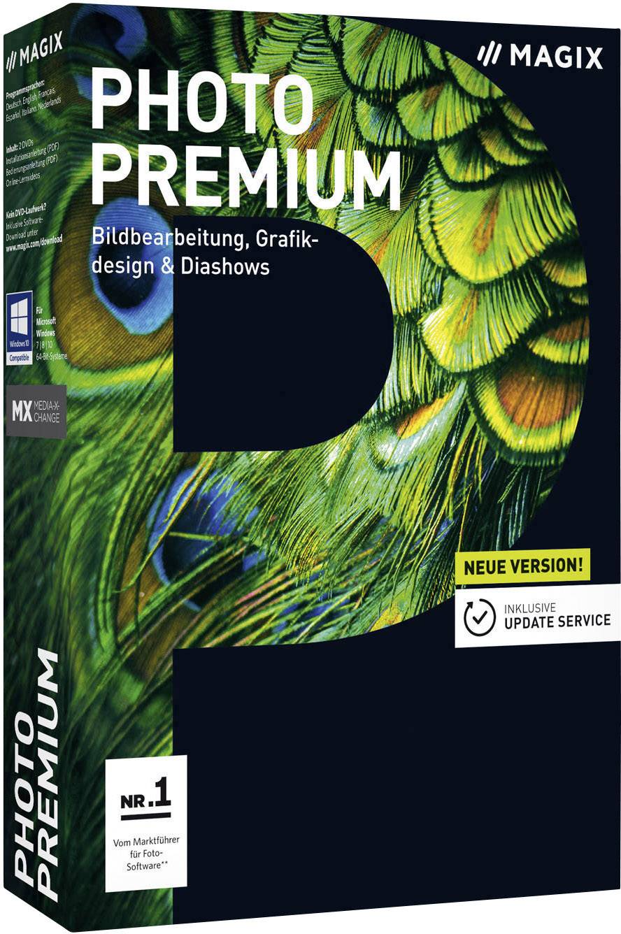Magix Photo Premium Vollversion, 1 Lizenz Windows Bildbearbeitung
