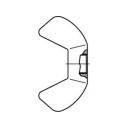 TOOLCRAFT 1060576 Flügelmutter M8 88215 Edelstahl A4 25St.