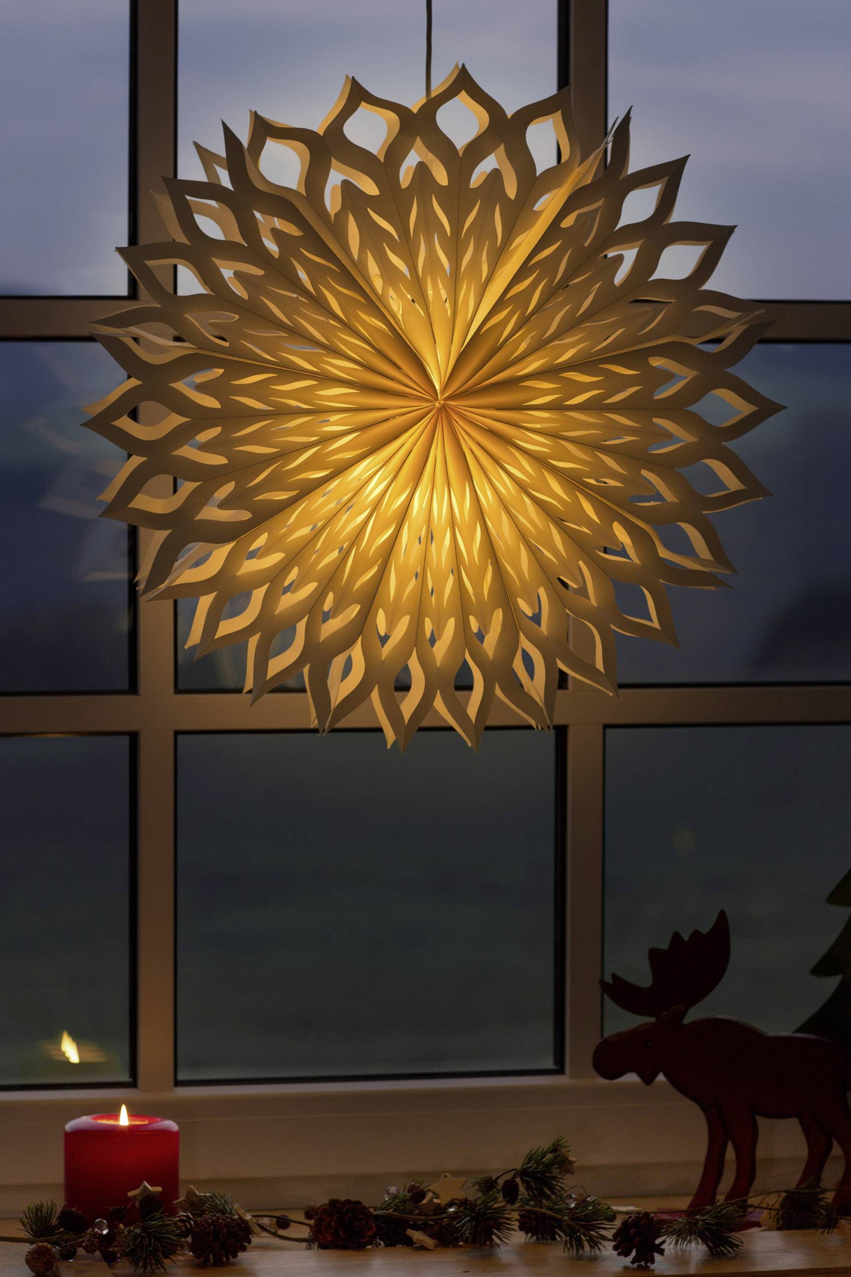 Konstsmide 2935-200 Weihnachtsstern Energiesparlampe Weiß