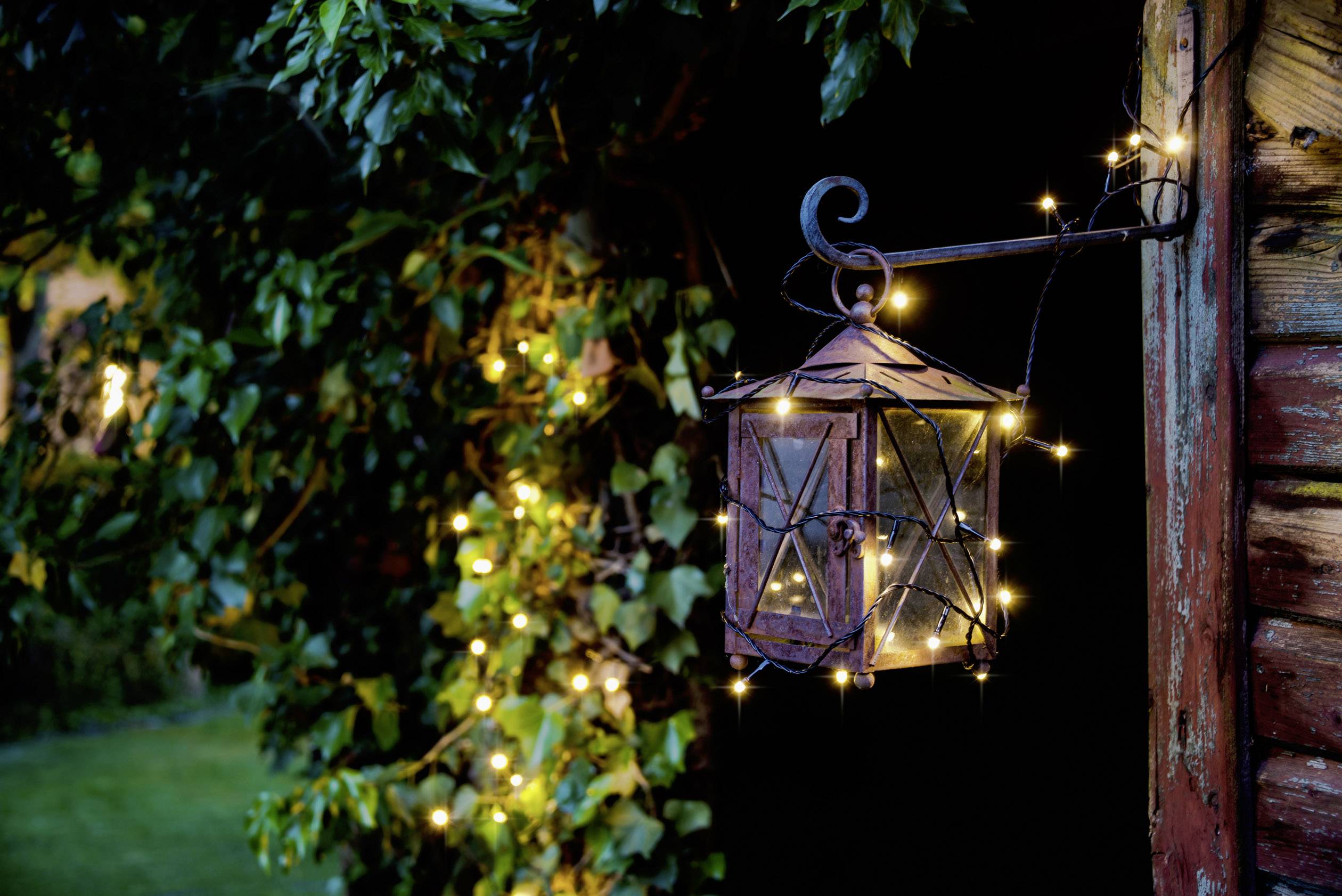 Konstsmide 3812-100 Micro-Lichterkette Außen EEK: G (A - G) netzbetrieben Anzahl Leuchtmittel 120 LED Warmweiß Beleuchtete Länge: 19.04 m