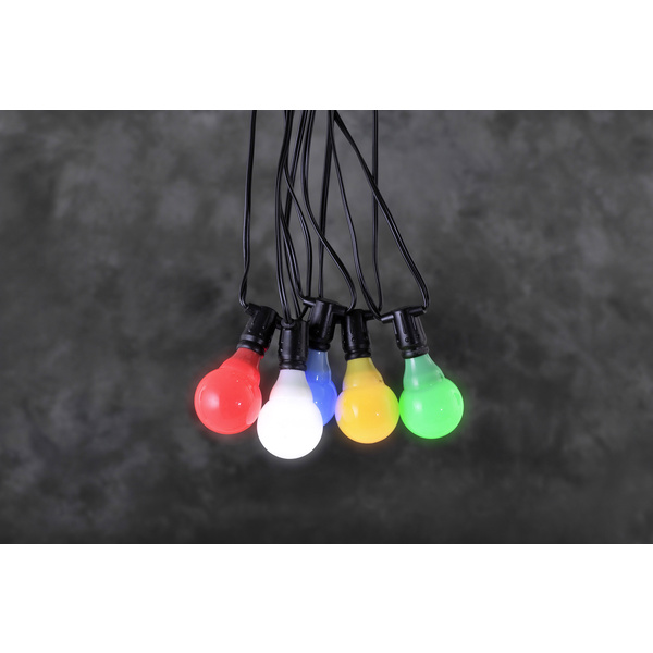 Extension pour guirlande lumineuse Konstsmide LED, Ampoule à incandescence 24 V Guirlande lumineuse multicolore