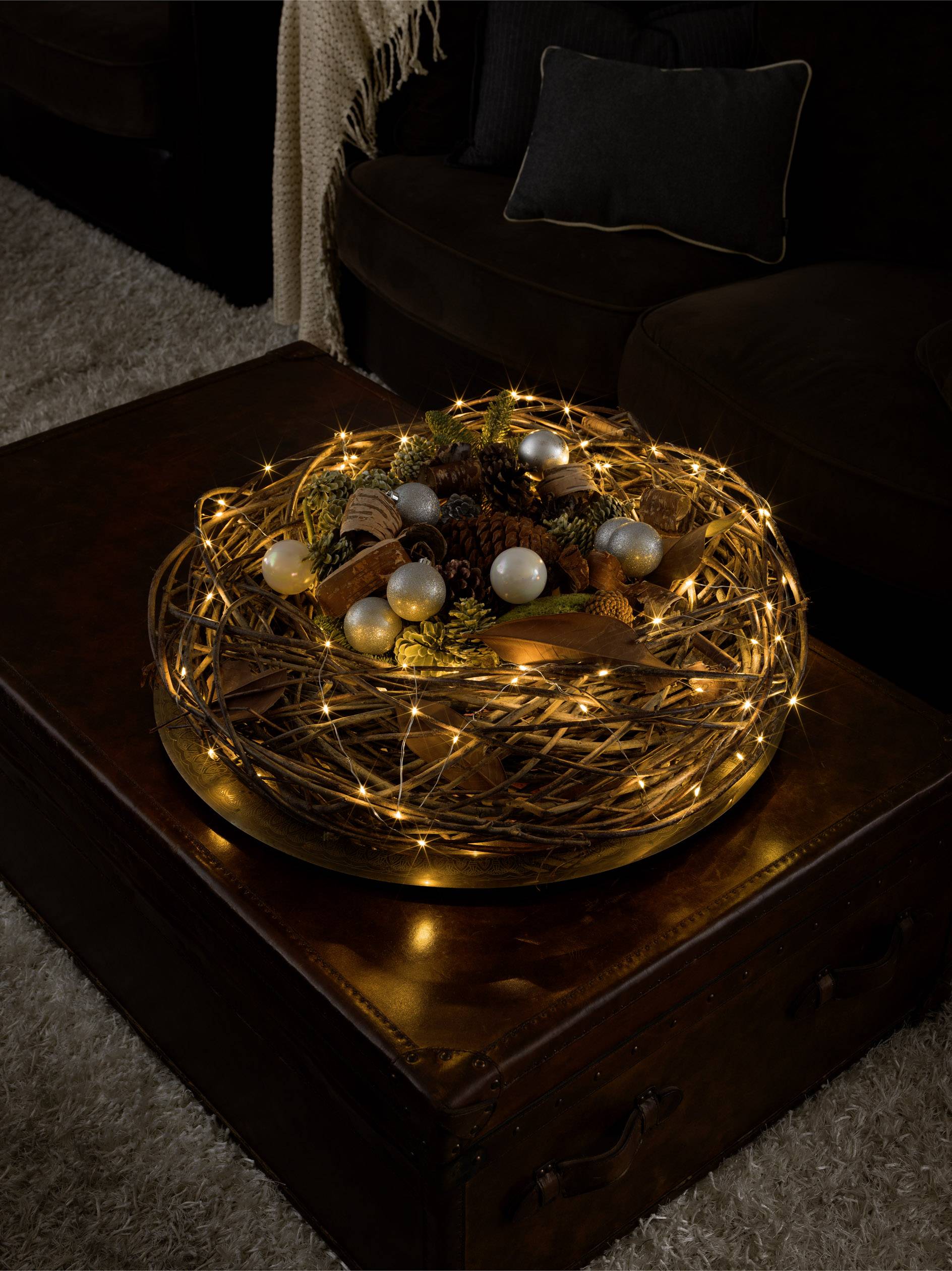 Konstsmide 6387-890 Motiv-Lichterkette Tropfen Innen EEK: E (A - G) netzbetrieben Anzahl Leuchtmittel 100 LED Bernstein Beleuchtete Länge: 9.9 m