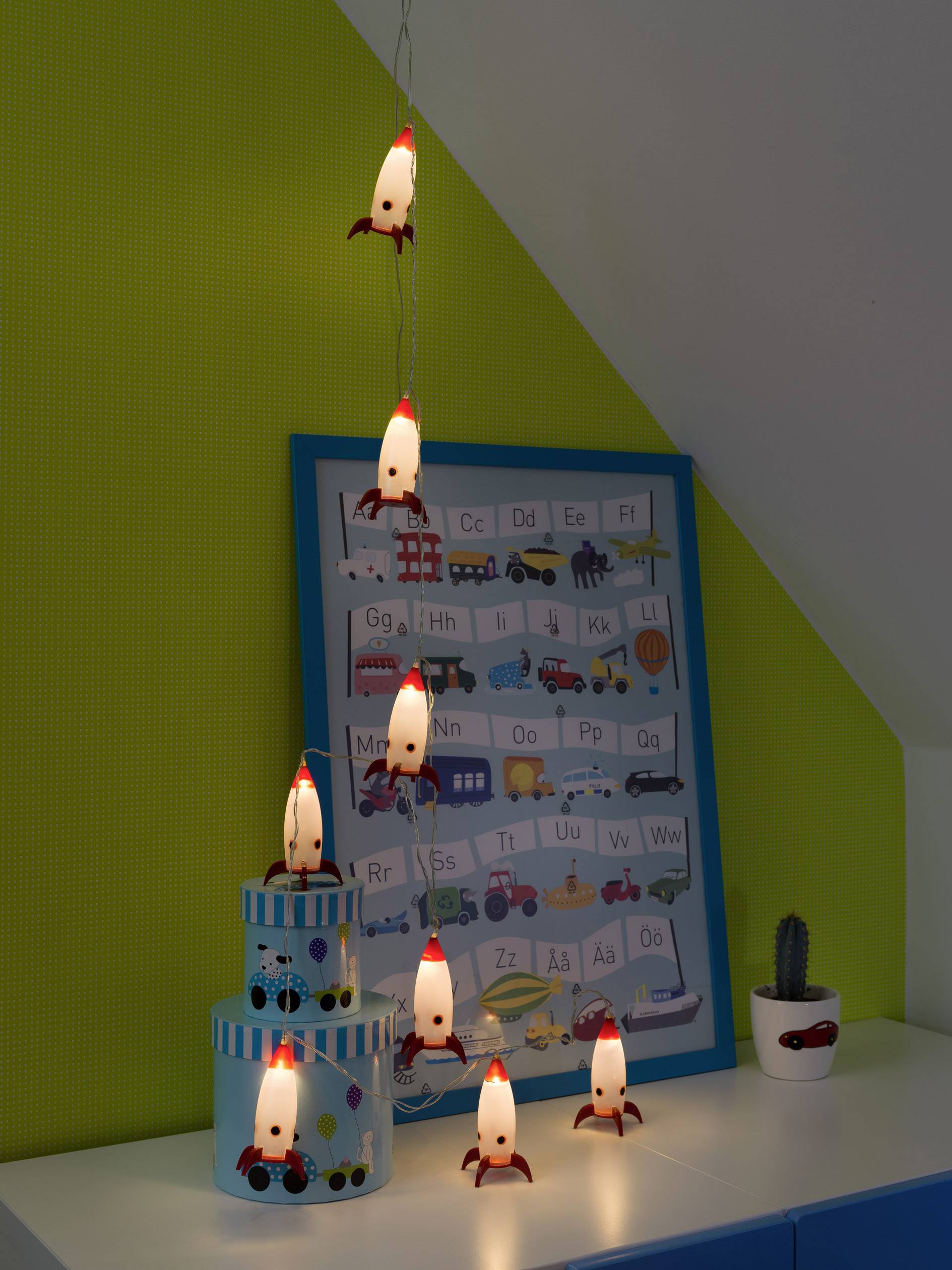 Konstsmide 1442-103 Motiv-Lichterkette Innen netzbetrieben Anzahl Leuchtmittel 8 LED Warmweiß Beleuchtete Länge: 1.75m