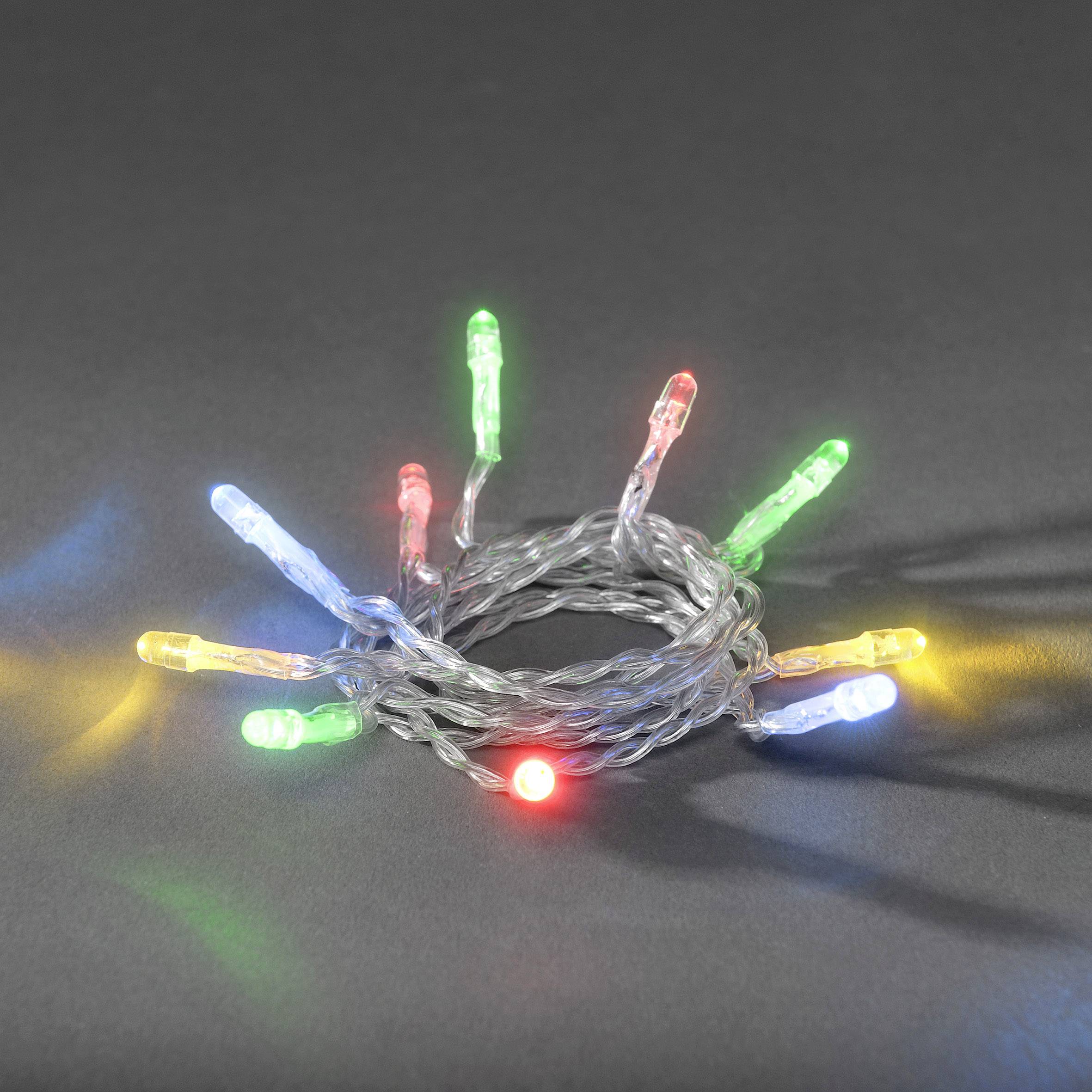 Konstsmide 1469-503 Motiv-Lichterkette Innen batteriebetrieben Anzahl Leuchtmittel 30 LED Mehrfarbig Beleuchtete Länge: 4.35m