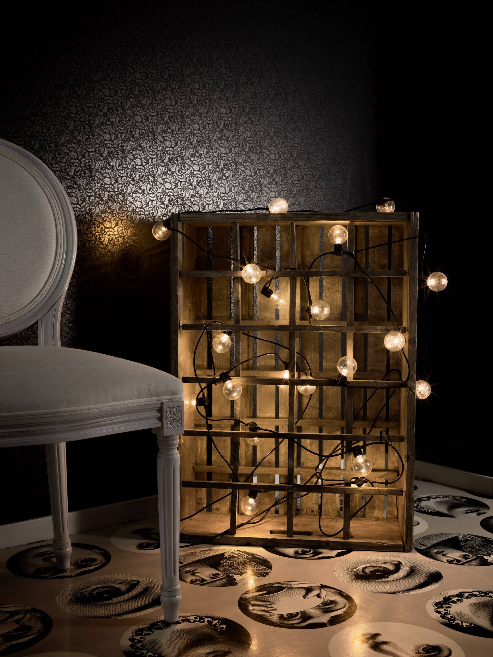 Konstsmide 2374-800 Party-Lichterkette Außen EEK: G (A - G) netzbetrieben Anzahl Leuchtmittel 60 LED Bernstein Beleuchtete Länge