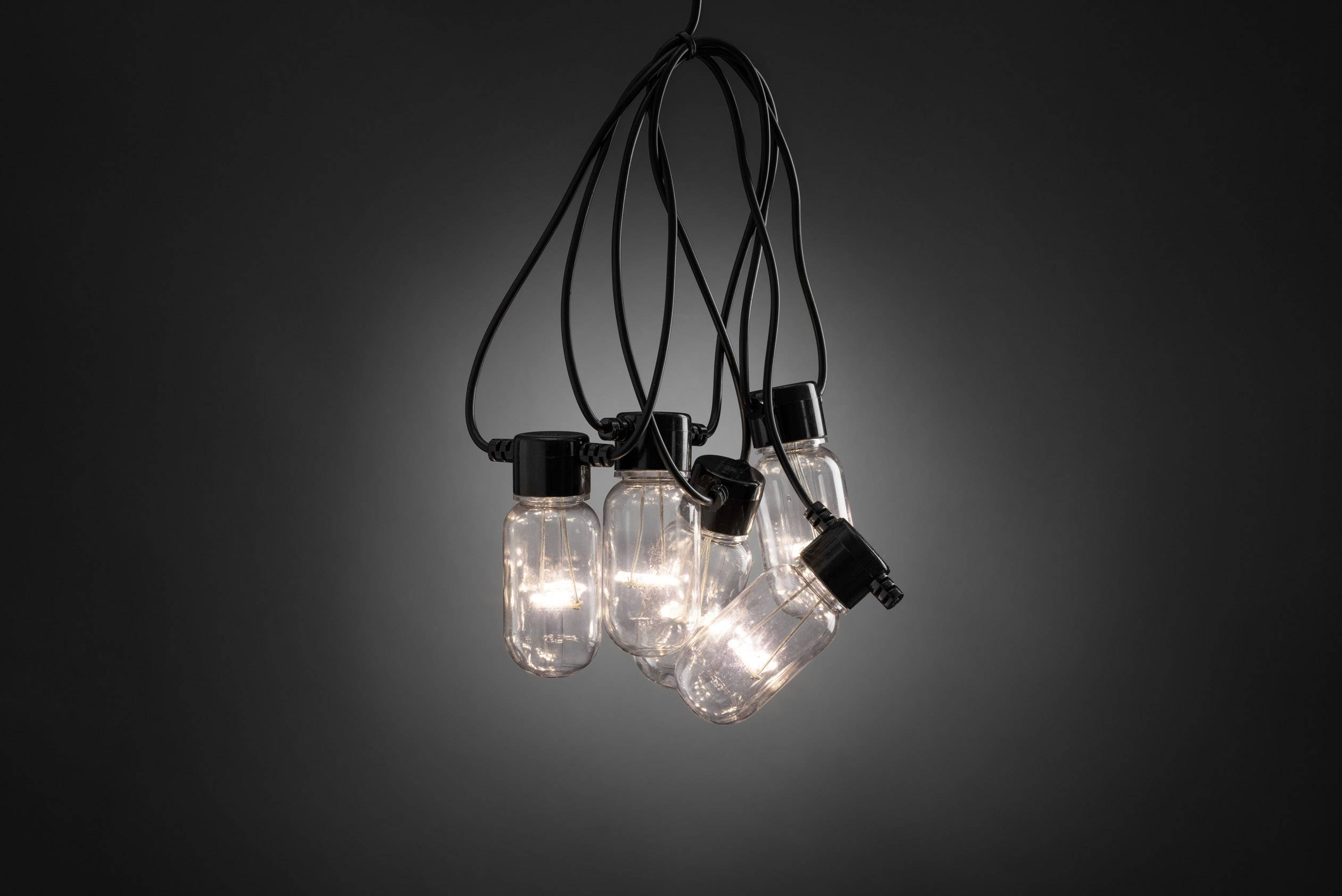 Konstsmide 2385-100 Party-Lichterkette Außen netzbetrieben Anzahl Leuchtmittel 90 LED Klar Beleucht