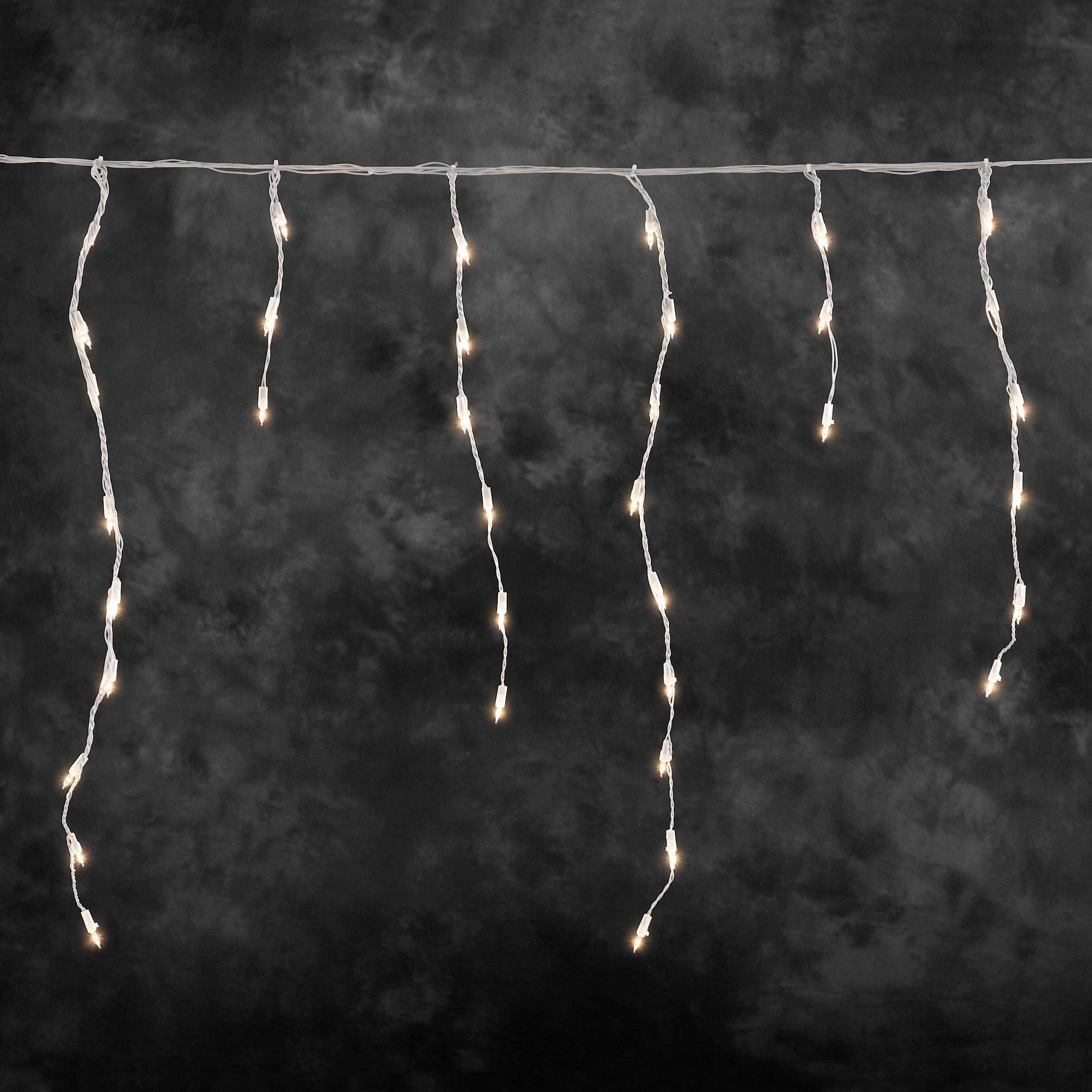 Konstsmide Lichtervorhang-Eisregen Außen 24 V 180 Glühlampe Klar