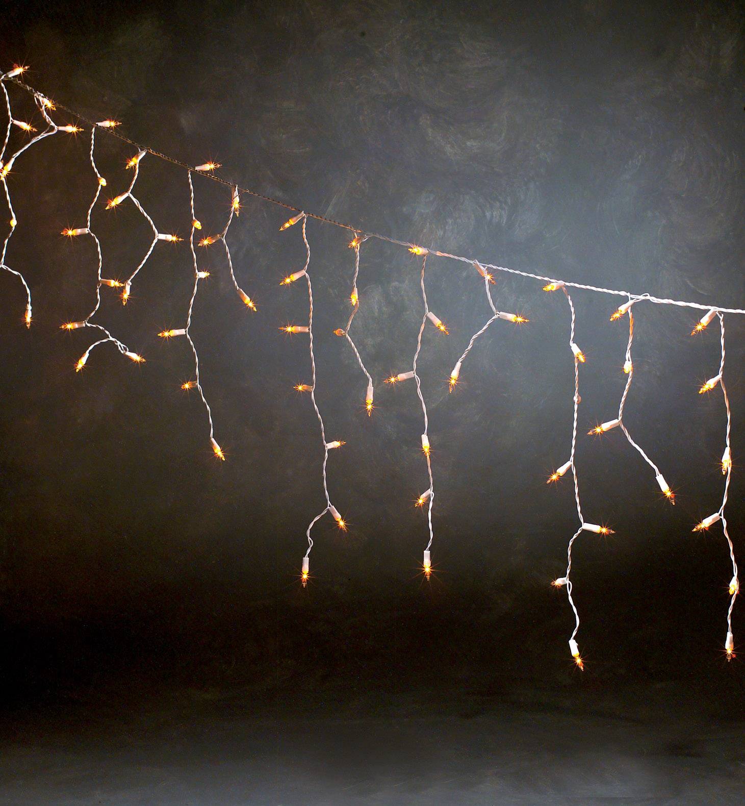 Konstsmide Lichtervorhang-Eisregen Außen 24 V 180 Glühlampe Klar