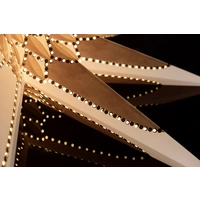 Konstsmide 2924-280 Glühlampe, LED Weiß, Gold mit ausgestanzten Motiven, mit Schalter Konstsmide 2924-280 Glühlampe, LED Weiß, Gold mit ausgestanzten Motiven, mit Schalter