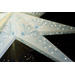 Konstsmide 2982-400 Weihnachtsstern Glühlampe, LED Blau bestickt, mit ausgestanzten Motiven, mit Schalter
