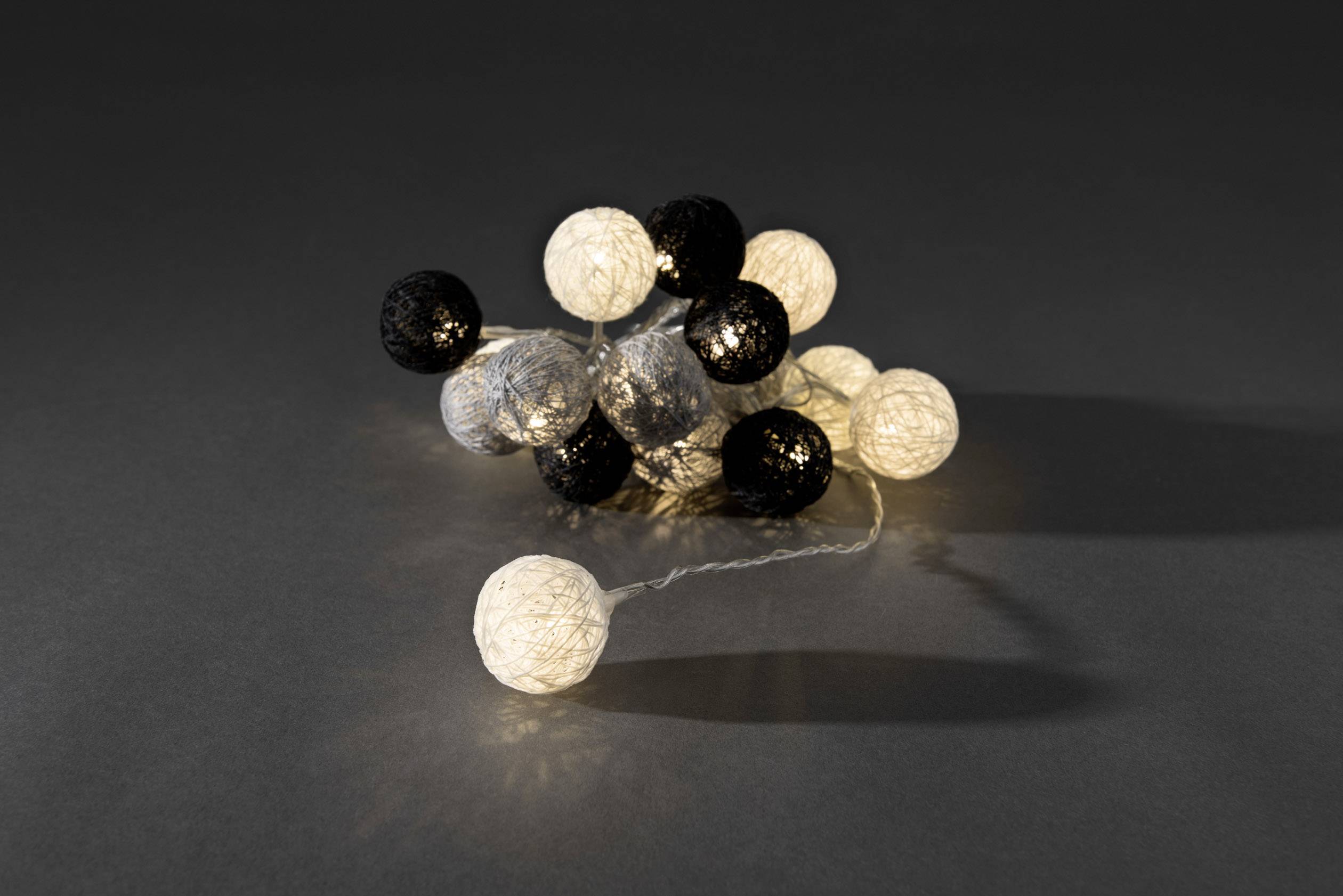 Konstsmide 3135-573 Motiv-Lichterkette Kugeln Innen netzbetrieben Anzahl Leuchtmittel 16 LED Warm-W