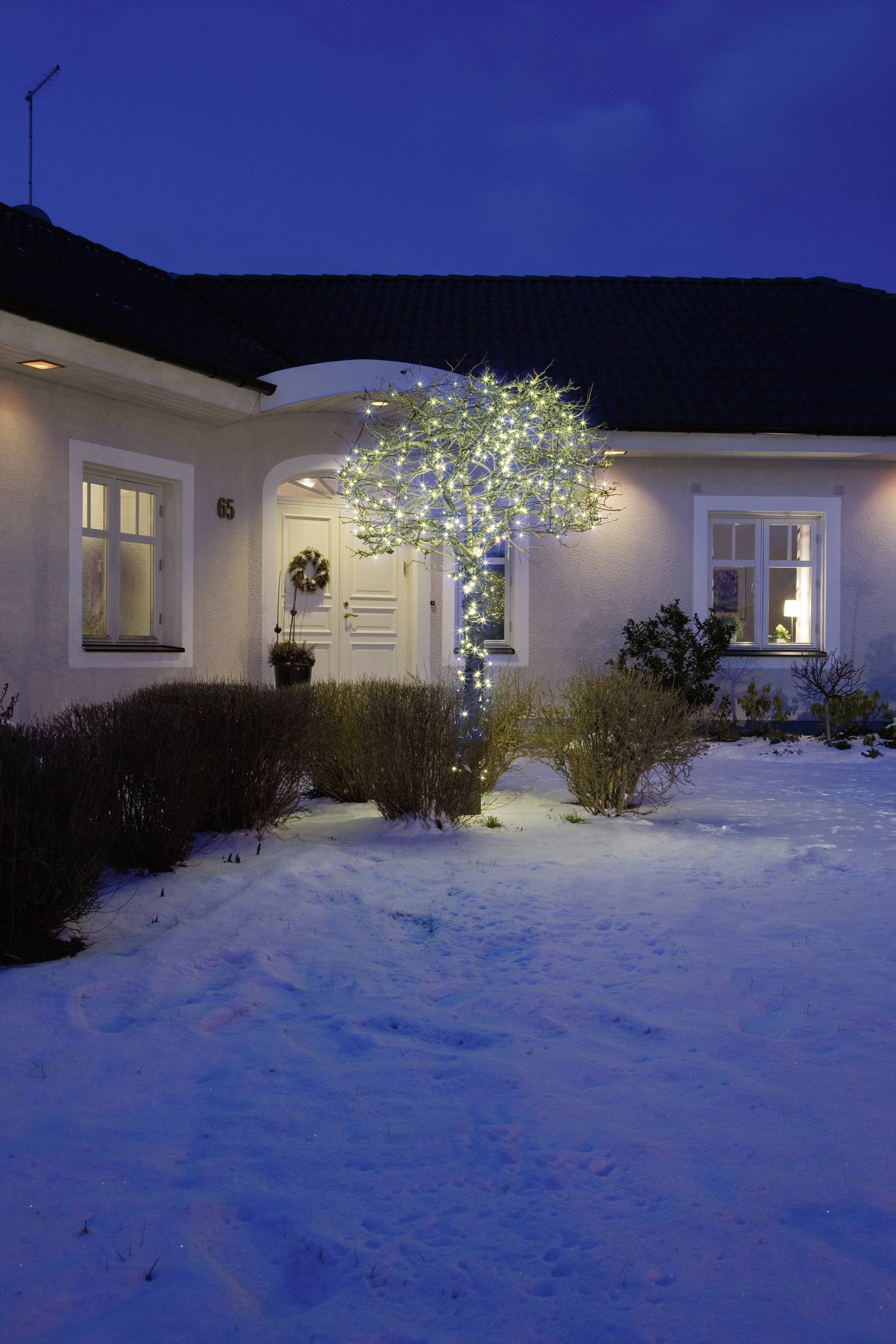 Konstsmide 3621-140 Micro-Lichterkette Außen netzbetrieben Anzahl Leuchtmittel 24 LED Kalt-Weiß Bel