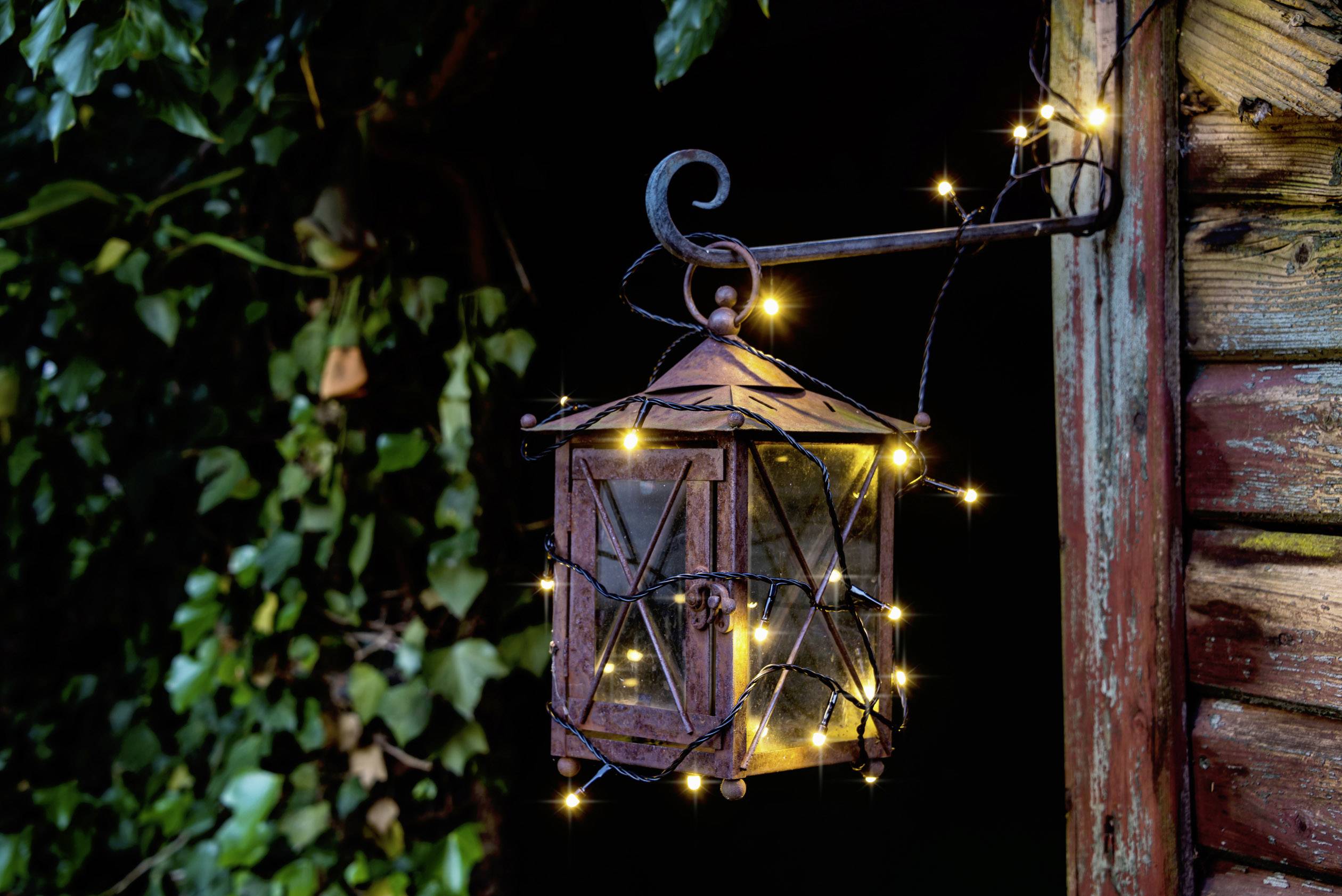 Konstsmide 3811-100 Micro-Lichterkette Außen EEK: G (A - G) netzbetrieben Anzahl Leuchtmittel 80 LED Warmweiß Beleuchtete Länge