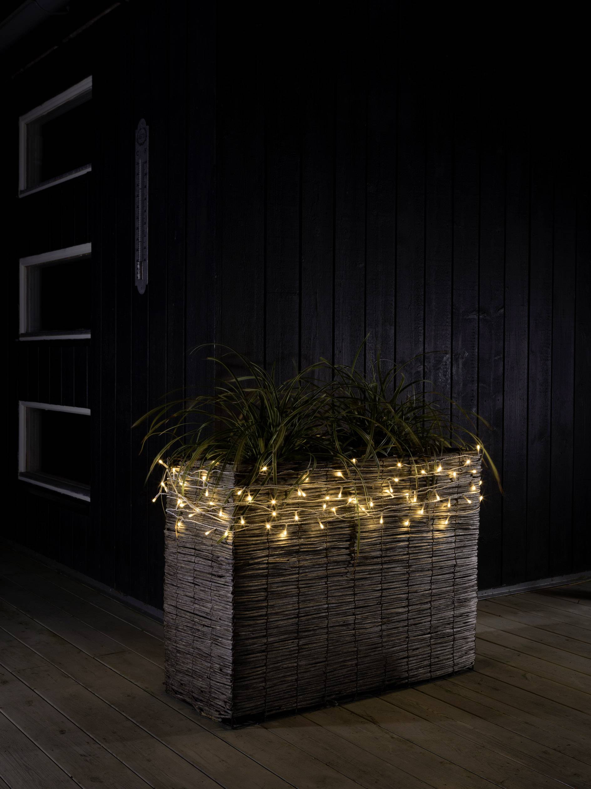 Konstsmide 3812-102 Micro-Lichterkette Außen EEK: G (A - G) netzbetrieben Anzahl Leuchtmittel 120 LED Warmweiß Beleuchtete Länge: 19.04 m