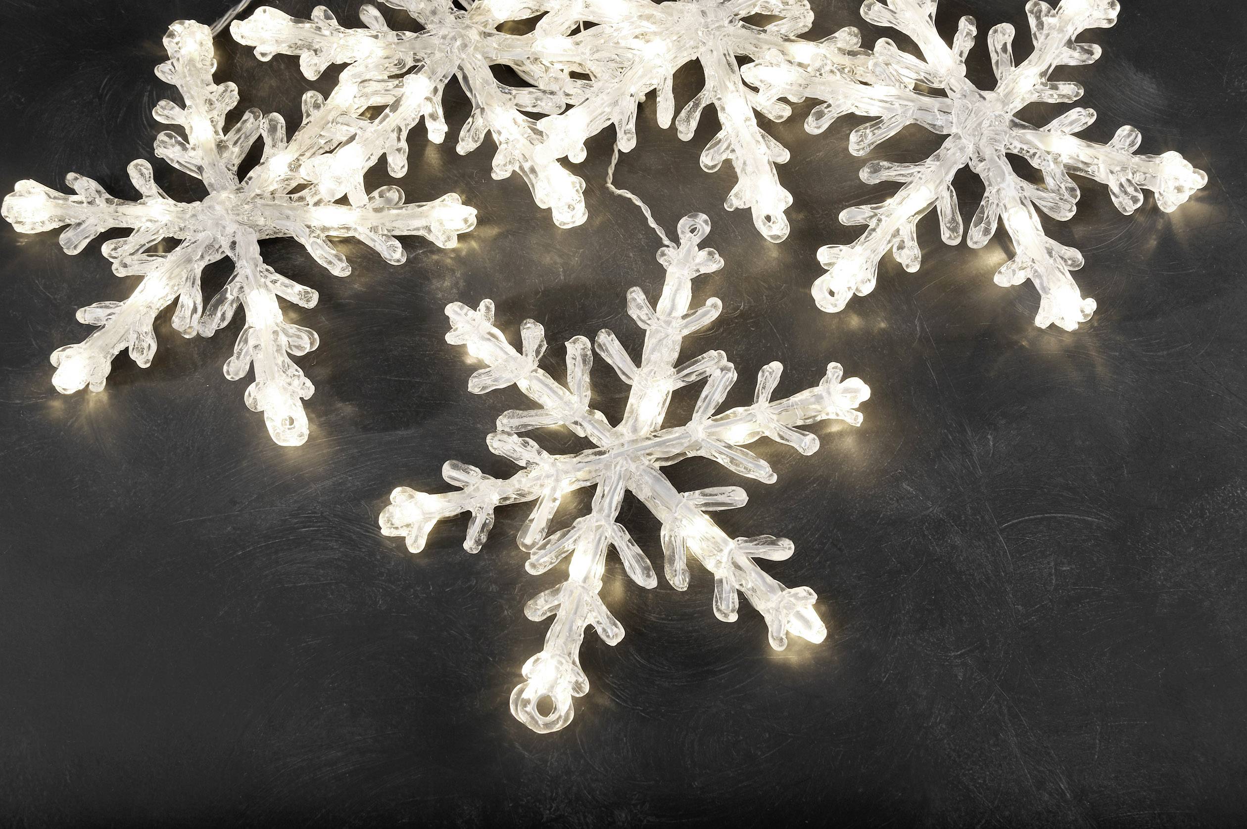 Konstsmide LED Lichterketten-System-Erweiterung Schneeflocke 31 V EEK: E (A - G) Lichterkette Warmw