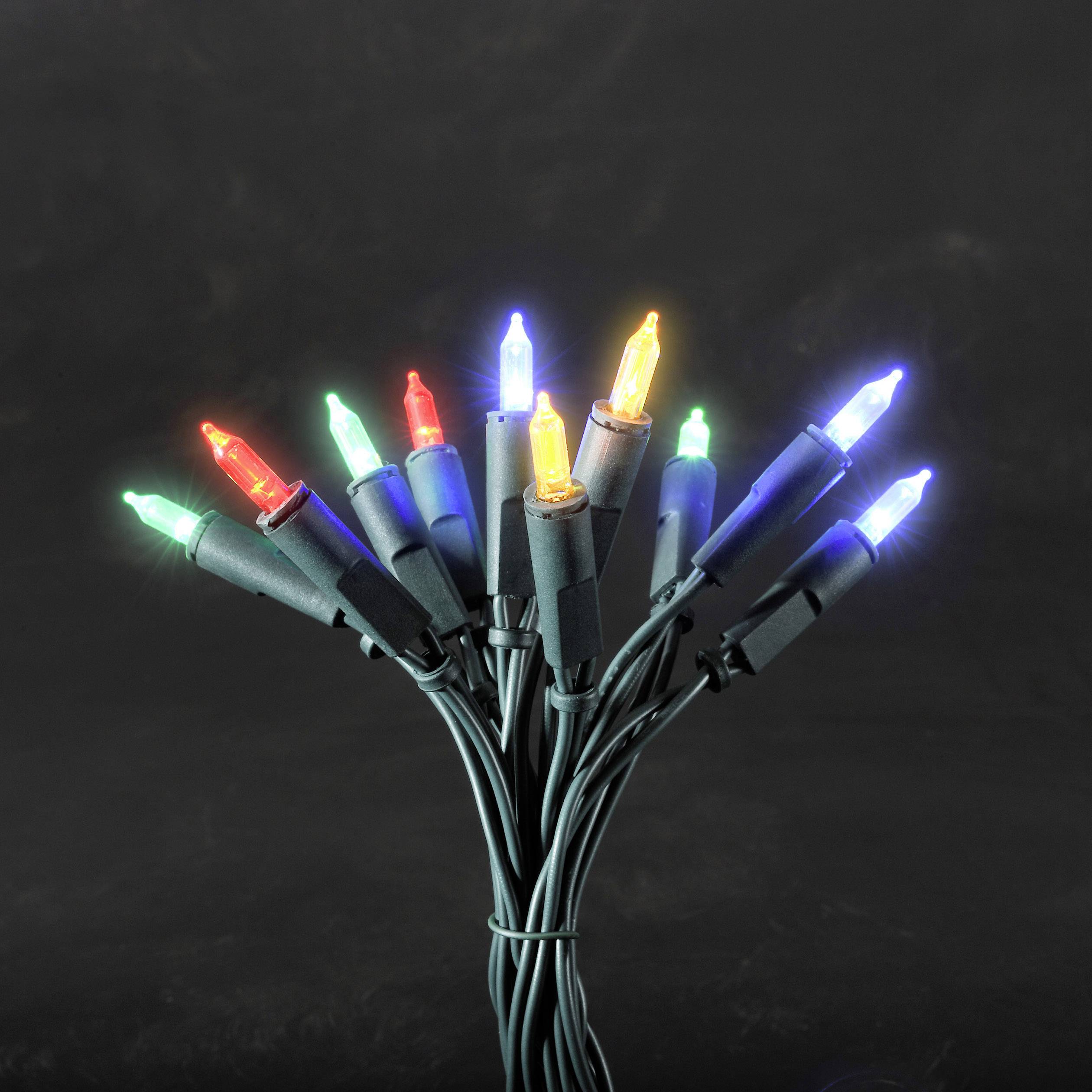 Konstsmide 6304-500 Mini-Lichterkette Innen netzbetrieben Anzahl Leuchtmittel 100 LED Mehrfarbig Be