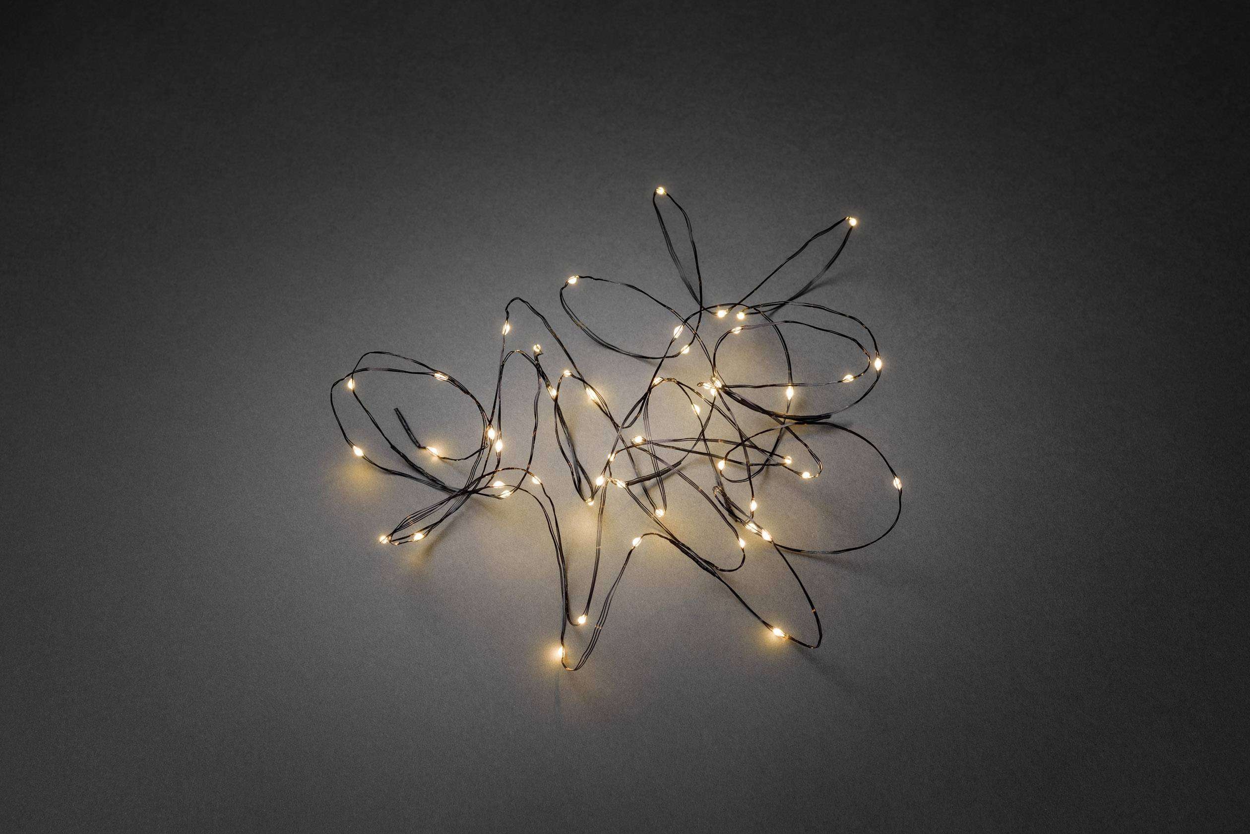 Konstsmide 6386-800 Motiv-Lichterkette Tropfen Innen EEK: G (A - G) netzbetrieben Anzahl Leuchtmittel 50 LED Bernstein