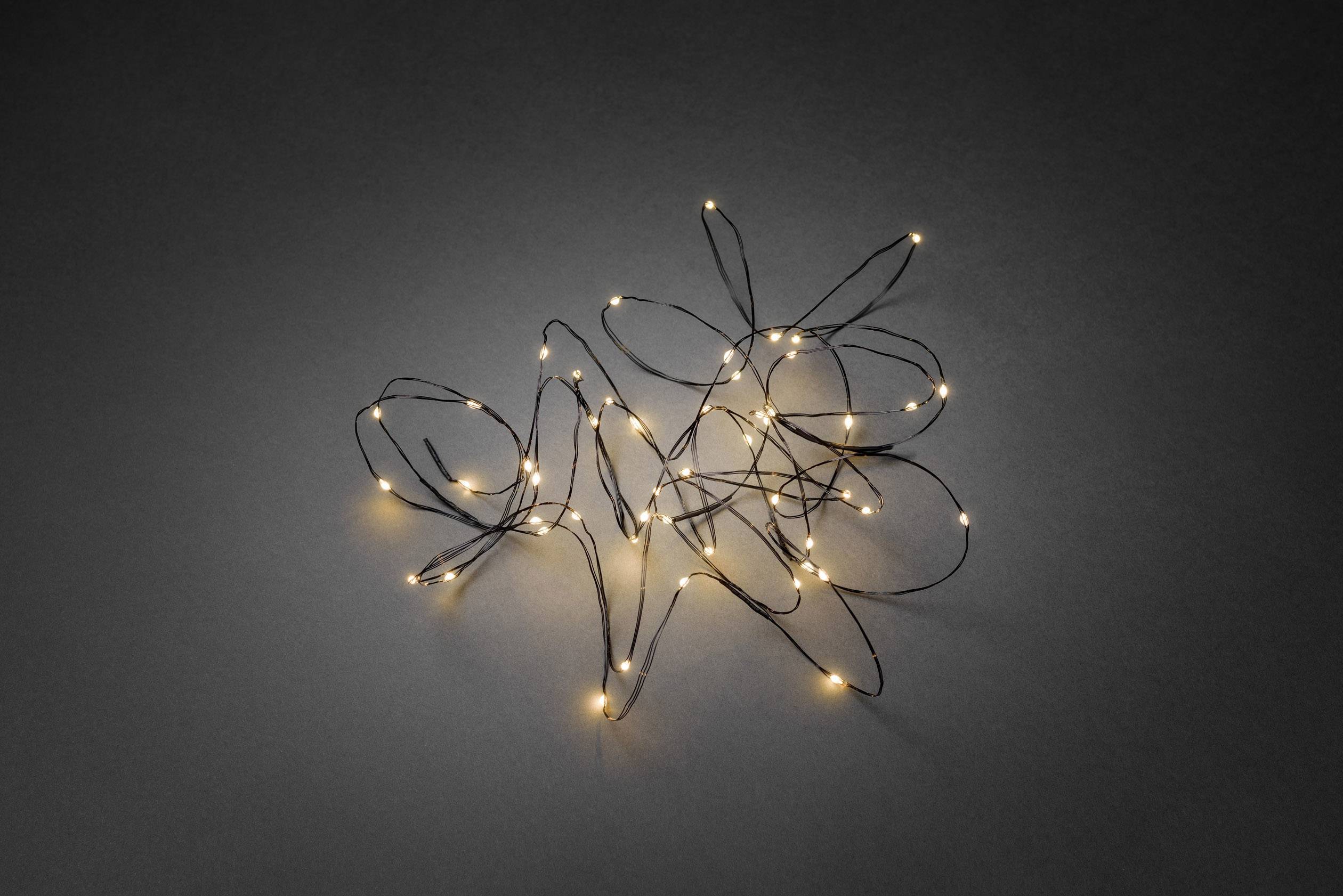 Konstsmide 6387-800 Motiv-Lichterkette Tropfen Innen EEK: E (A - G) netzbetrieben Anzahl Leuchtmittel 100 LED Bernstein