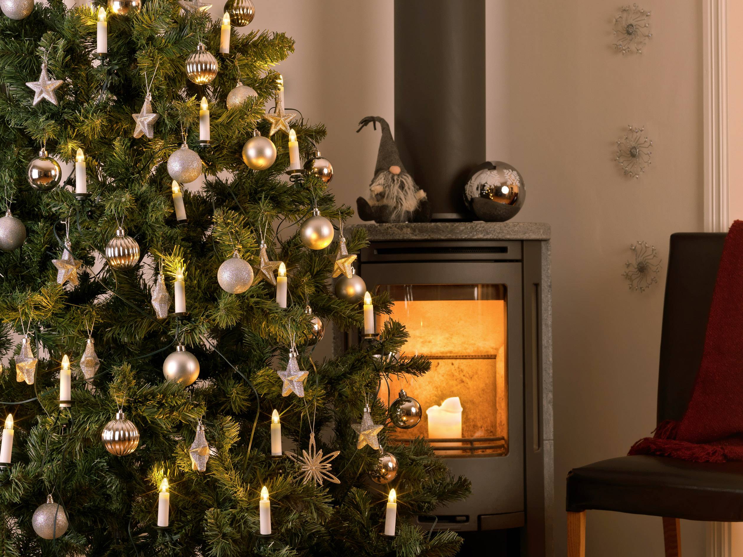 Konstsmide 1004-020 Weihnachtsbaum-Beleuchtung Innen netzbetrieben Anzahl Leuchtmittel 25 LED Warmweiß Beleuchtete Länge: 19.2 m