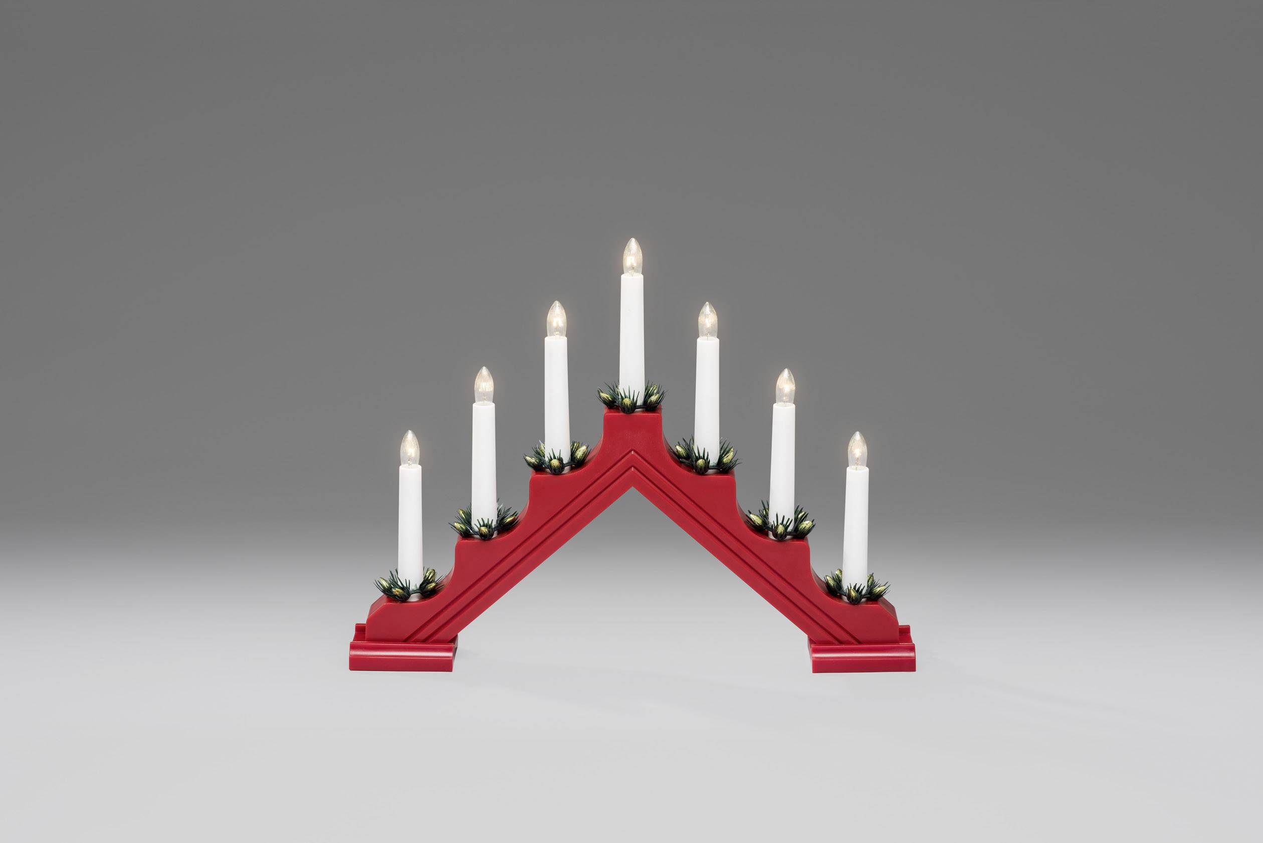 Konstsmide 2310-510 Schwibbogen Warm-Weiß Glühlampe Rot