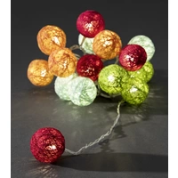 Konstsmide 3135-503 Motiv-Lichterkette Kugel Innen netzbetrieben Anzahl Leuchtmittel 16 LED Warmweiß Beleuchtete Länge: 3m Konstsmide 3135-503 Motiv-Lichterkette Kugel Innen netzbetrieben Anzahl Leuchtmittel 16 LED Warmweiß Beleuchtete Länge: 3m