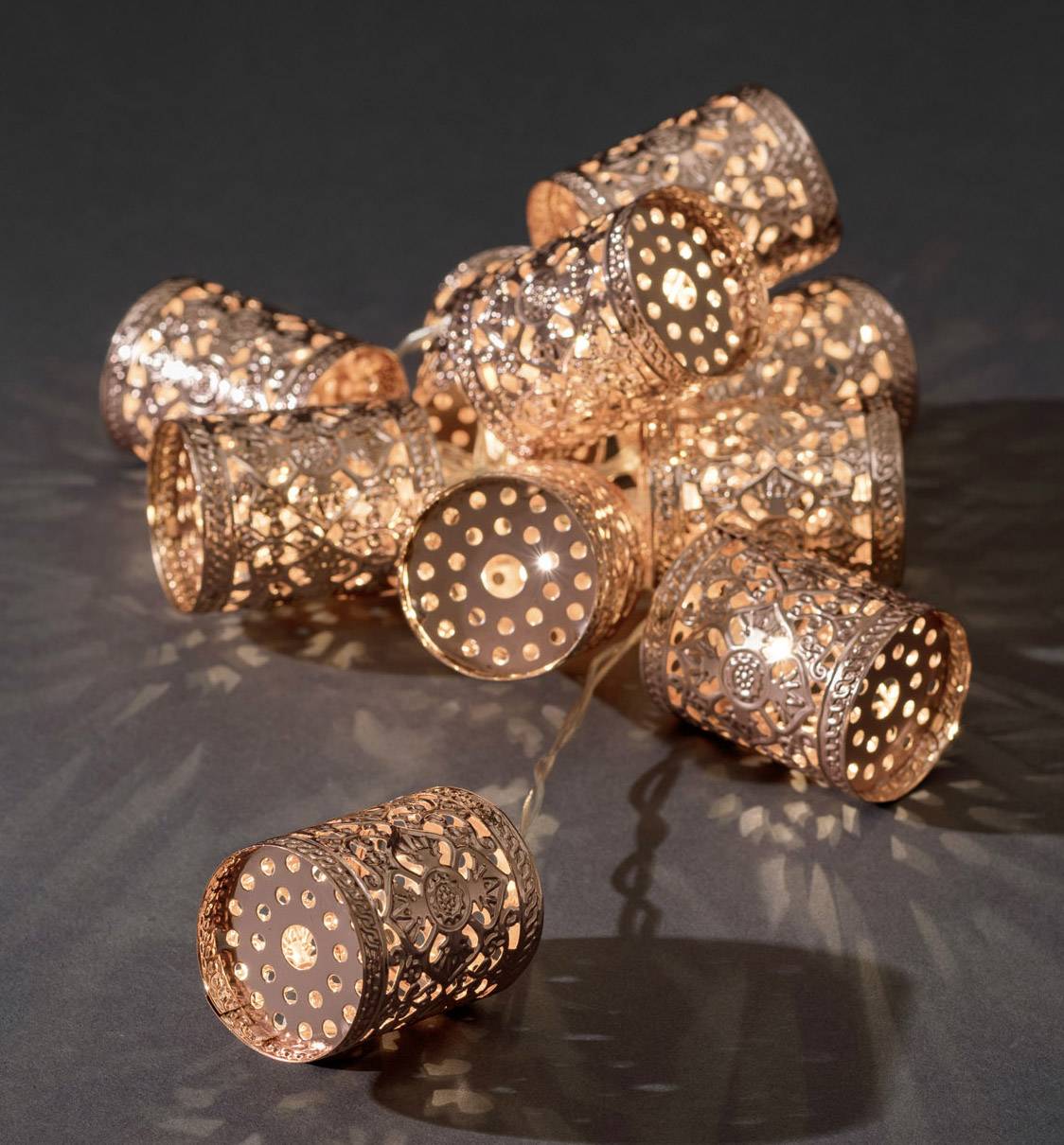 Konstsmide 3137-603 Motiv-Lichterkette Zylinder Innen batteriebetrieben Anzahl Leuchtmittel 10 LED