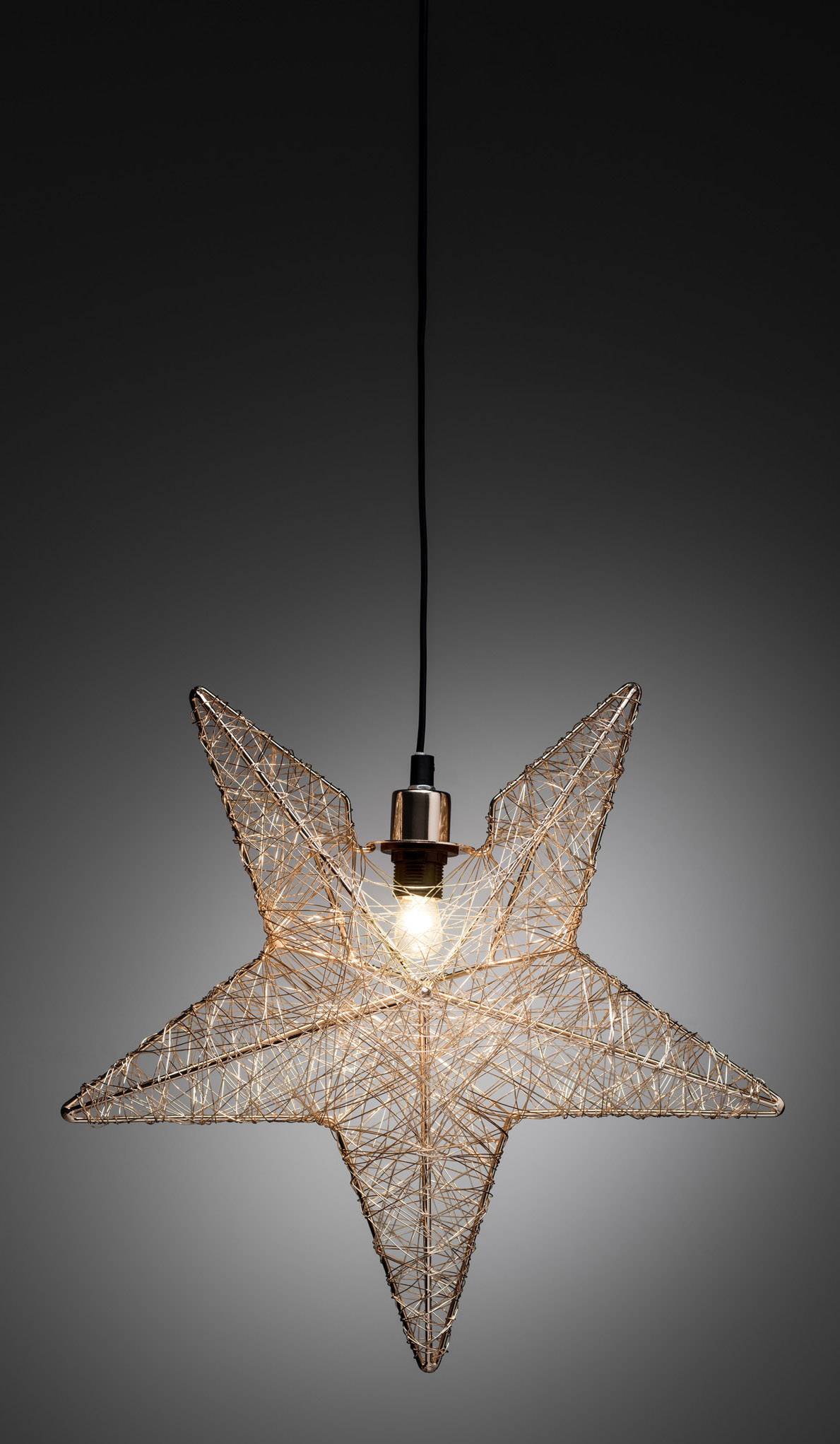 Konstsmide 3555-600 Weihnachtsstern Glühlampe, LED Kupfer