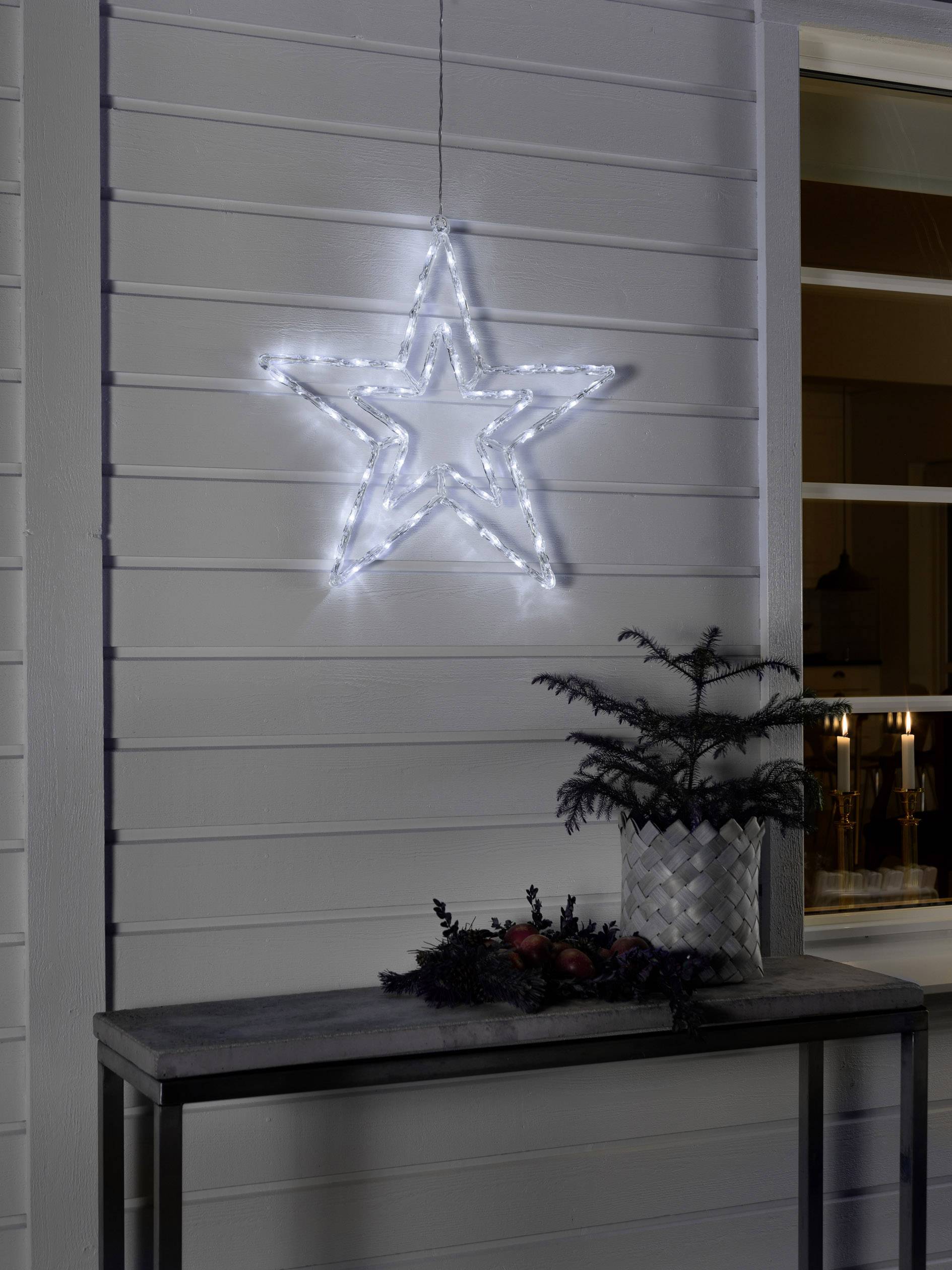 Konstsmide 4471-203 Acryl-Figur EEK: G (A - G) Stern Neutralweiß LED Transparent