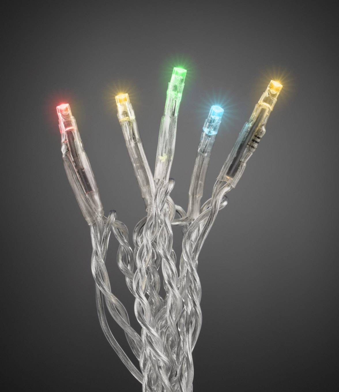 Konstsmide 6354-523 Micro-Lichterkette Innen netzbetrieben Anzahl Leuchtmittel 100 LED Bunt Beleuch