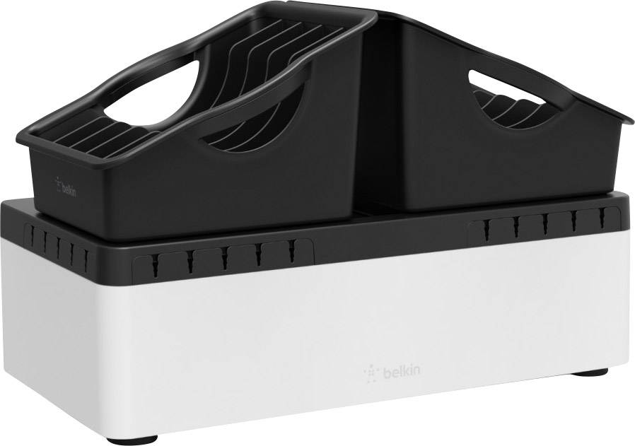 Belkin Store&Charge Go Bundle USB Ladestation Netz-Buchse, USB Schwarz, Weiß Steckdose