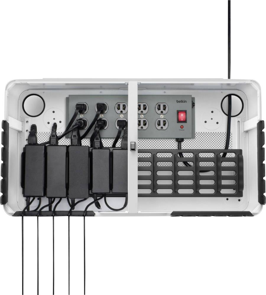 Belkin Store&Charge Base Bundle USB Ladestation Netz-Buchse, USB Schwarz, Weiß Steckdose