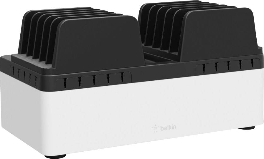 Belkin Store&Charge Base Bundle USB Ladestation Netz-Buchse, USB Schwarz, Weiß Steckdose