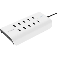 Belkin RockStar USB Ladestation 120W 10x USB-A Weiß, Schwarz Innenbereich Belkin RockStar USB Ladestation 120W 10x USB-A Weiß, Schwarz Innenbereich