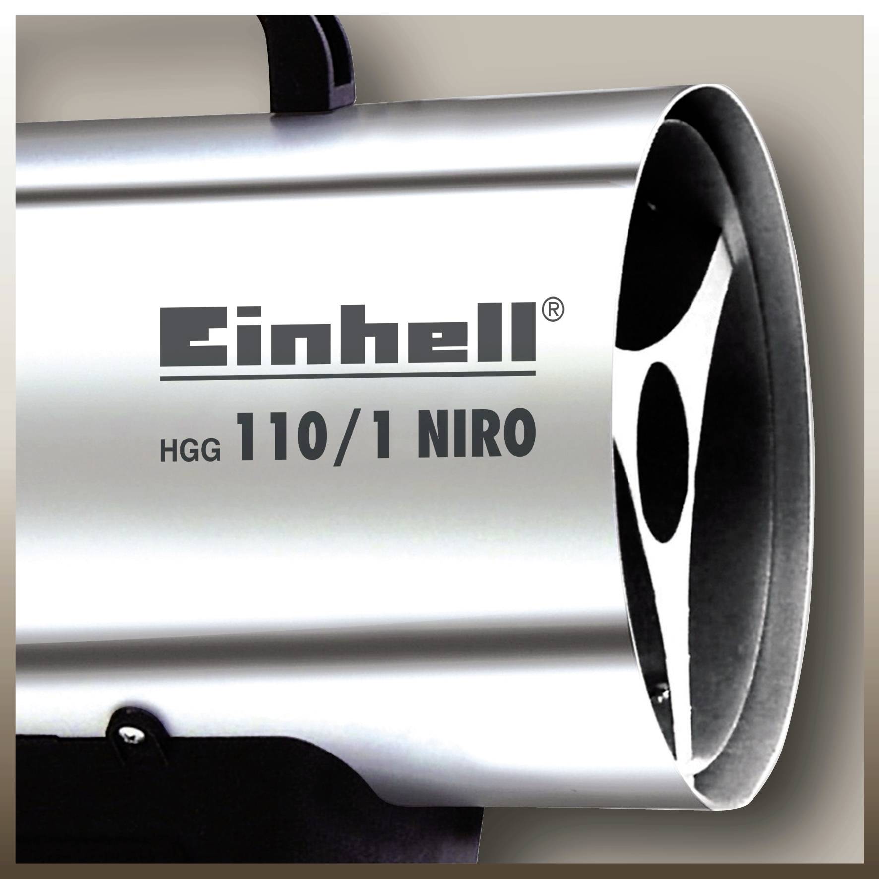Einhell HGG 110/1 Niro (DE/AT) Heißluftgebläse 10 kW, 30W Silber