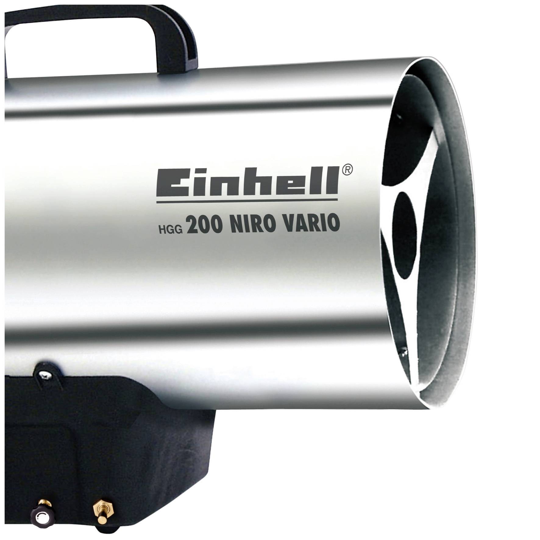 Einhell HGG 200 Niro Vario (DE/AT) Heißluftgebläse 20 kW, 38 W Silber