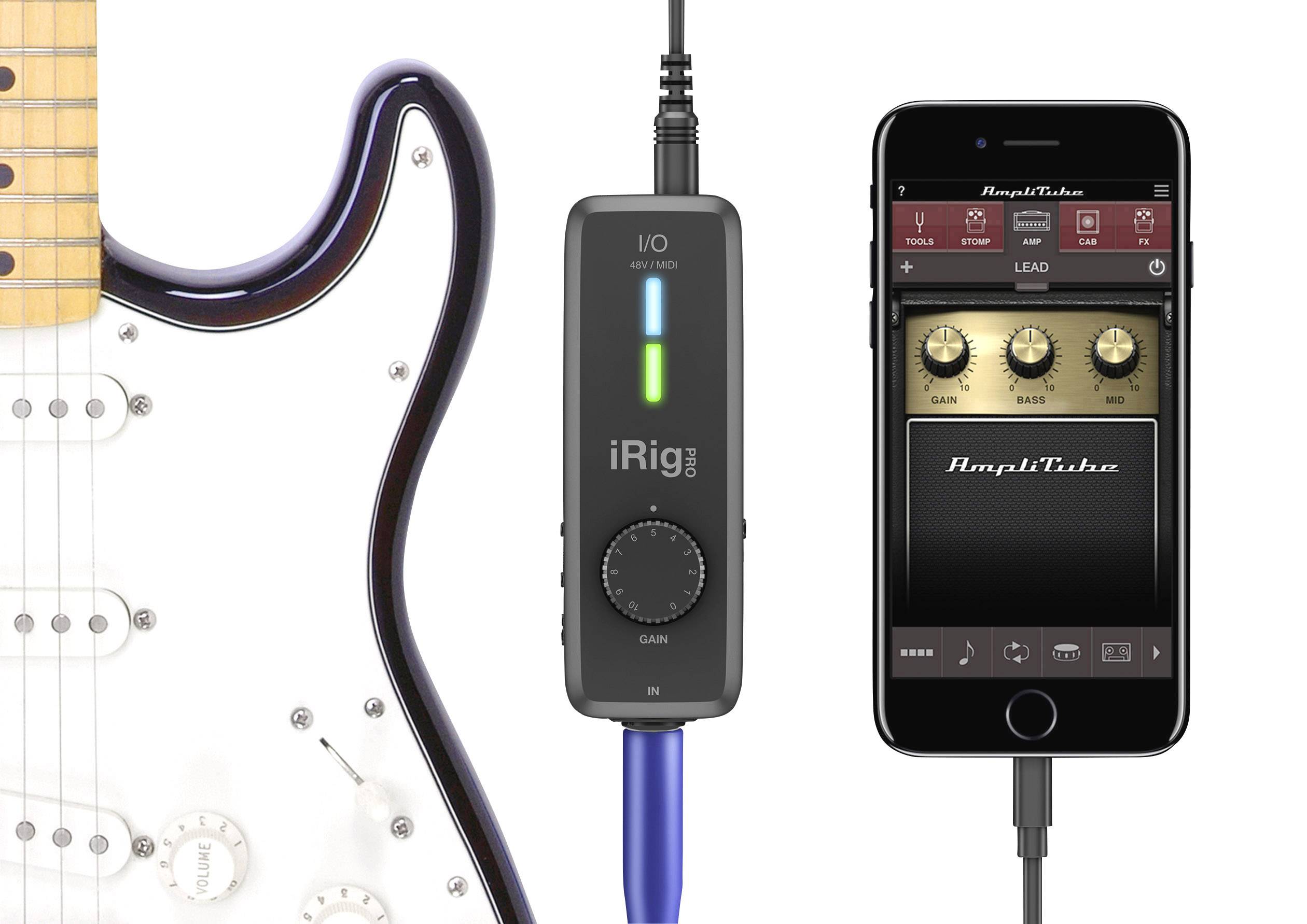 MIDI Interface IK Multimedia iRig PRO I/O Monitor-Controlling, inkl. Software