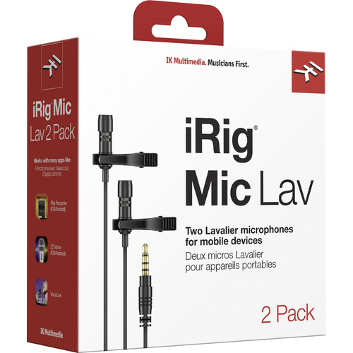IK Multimedia iRig Mic Lav 2 Ansteck Handymikrofon Übertragungsart (Details):Kabelgebunden inkl. Kl