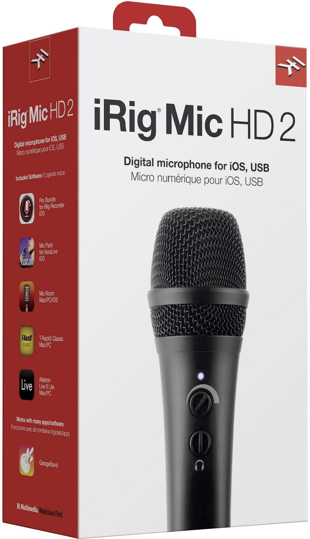 IK Multimedia iRig Mic HD 2 Handymikrofon Übertragungsart (Details):Kabelgebunden inkl. Kabel, inkl. Tasche, inkl. Stativ Micro