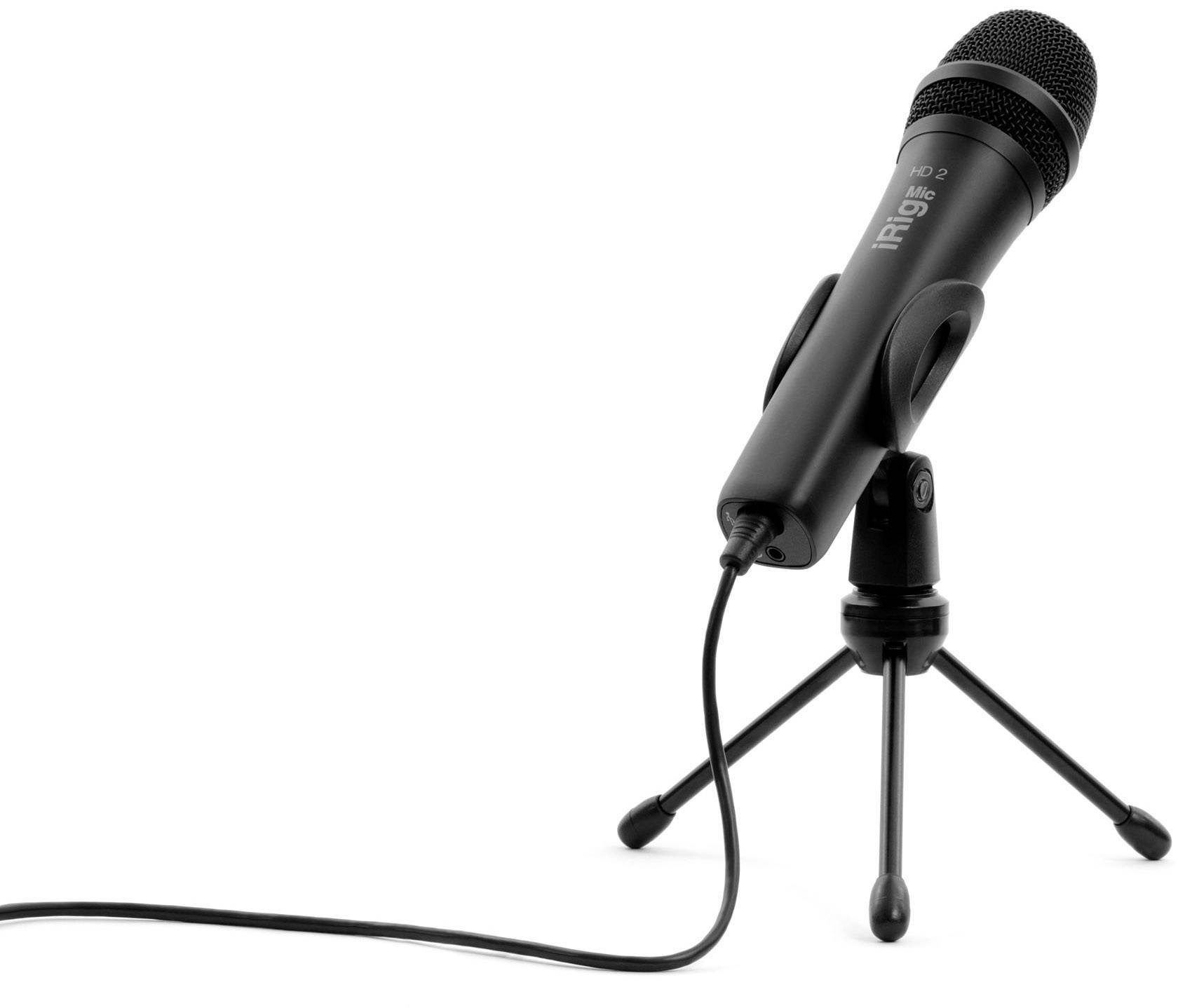 IK Multimedia iRig Mic HD 2 Handymikrofon Übertragungsart (Details):Kabelgebunden inkl. Kabel, inkl. Tasche, inkl. Stativ Micro USB Kabelgebunden